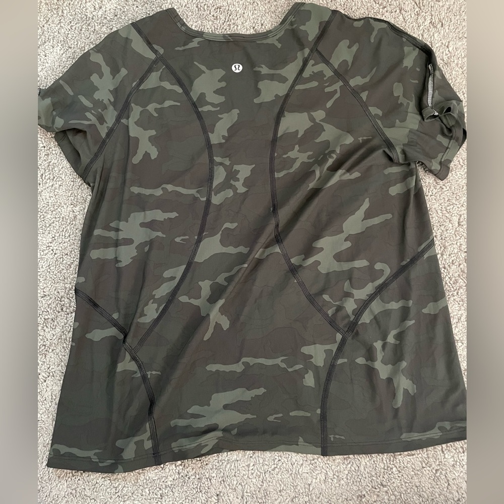 Lululemon Camo Workout Top